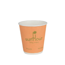 Wholesale customized printing disposable personalized coffee ripple wall paper cup coffee